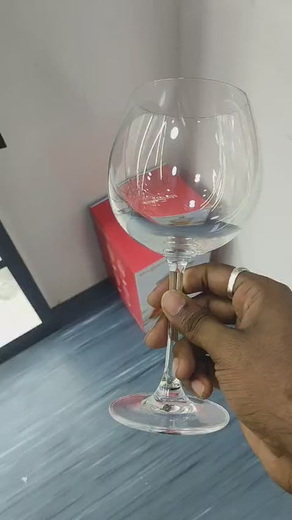 SmartServe Large Gin Goblets Set of 6 – 680ml Balloon Glasses for Gin and Tonic, Cocktails, Wine – Lead-Free, Premium Barware for Home, Parties, and Entertaining