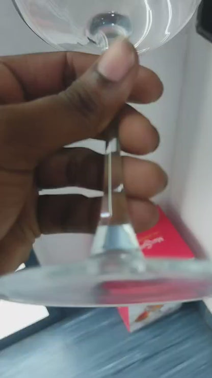 smart "serve" Premium Crystal Wine Goblet Set of 6, 440ml | Lead-Free Clear Crystal, Elegant & Reusable | Red Wine Glasses for Parties, Weddings, Anniversaries, Bar & Home | Gift Box, Imported