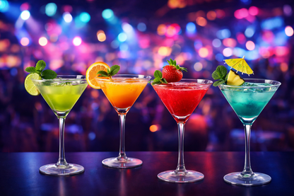 smart "serve" Soda Lime Martini Glass Lead Free 190 ml Set of 6, Hand Blown Martini Glasses with long durable Stem - Elegant Cocktail Glasses for Bar, Martini, Cosmopolitan, Manhattan, Gimlet, Pisco Sour