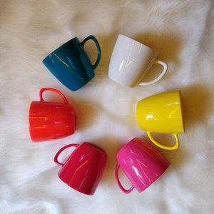 Stallion Barware Polycarbonate Unbreakable Tea Cups ( Color Revolution  , 150 ml) - Set of 6 | Tea Cups