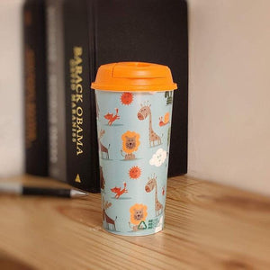 Stallion Designer Tumbler With Lid Multicolour - 475 ml - BABY ANIMALS | Chirpy Cups Sippers