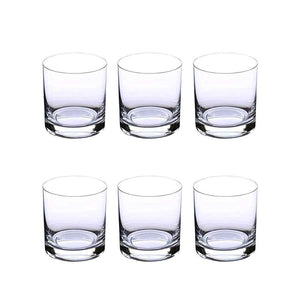 Whiskey Glass Set of 6, 280 ML, Bohemia Crystal Barline, Non Lead Crystal Glass | Whiskey Glass