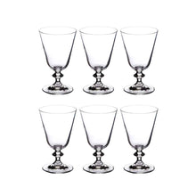 Load image into Gallery viewer, Bohemia Crystal bella Martini Glass Set, 260ml, Set of 6pcs, Transparent, Non Lead Crystal Glass | Martini Glass