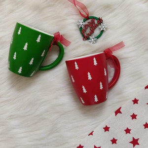 Stallion Barware Polycarbonate Unbreakable Coffee Mugs (X-MAS ) - Set of 2 | Coffe Mug