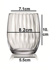 Load image into Gallery viewer, Bohemia Crystal waterfall Whiskey Glass Set, 300ml, Set of 6pcs, Transparent, Non Lead Crystal Glass | Whiskey Glass