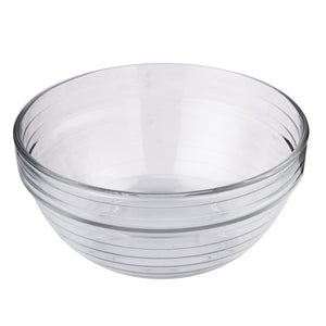 Smartserve Imported Kyklos Stackable Glass Bowl Lines Set, 370ml, Set of 6