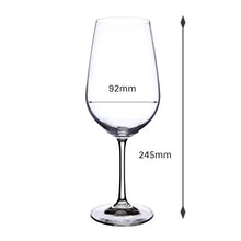 Load image into Gallery viewer, Bohemia Crystal Club Red Wine Glass Set, 550ml, Set of 4, Transparent