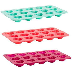 Trudeau Silicone Chocolate Mould Set, Set of 3, Pink/Green/Red | Kitchen Tools