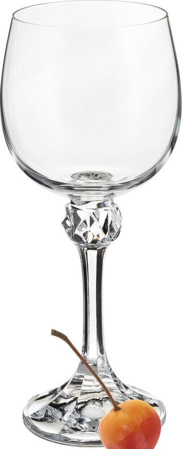 bohemia-crystal Julia White Wine Glass Set, 190ml, Set of 6, Transparent