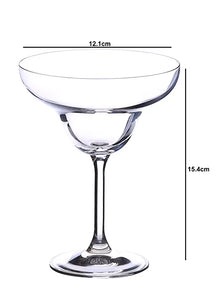 Bohemia Crystal Bar Cocktail/Martini/Margarita Glass Set, 350ml, Set of 6