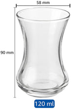 Load image into Gallery viewer, Uniglass Small Coffee/Tea Glass Set (120ml, Transparent) Set of 6 | Coffee Mug