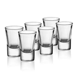 Uniglass Cheerio Imported Vodka & Tequila Shot Glass Set, 35ml, Set of 6, Small