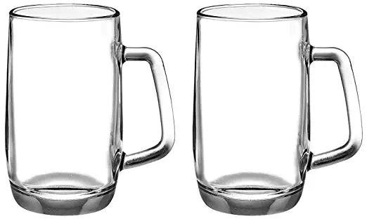Uniglass Prince Beer Mug 500ml, Set of 2pcs,Transparent