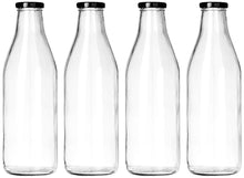Load image into Gallery viewer, SmartServe Small Glass Water Bottle Set, 300ml, Set of 4, Transparent