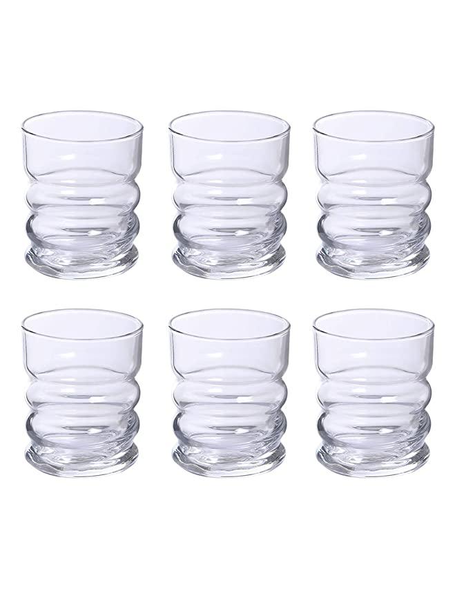 Whiskey Glass 240 ML Set of 6 Pcs | Uniglass Twist | Whiskey glass