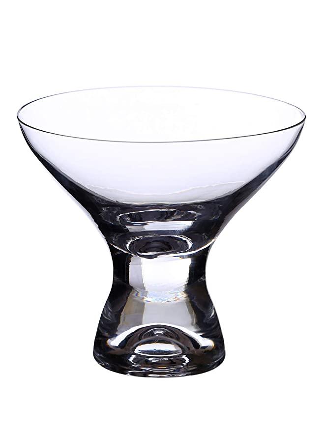 Bohemia Crystal Samba Ice Cream Cup Set, 330ml, Set of 6pcs, Transparent, Non Lead Crystal Glass | Ice Cream Cup
