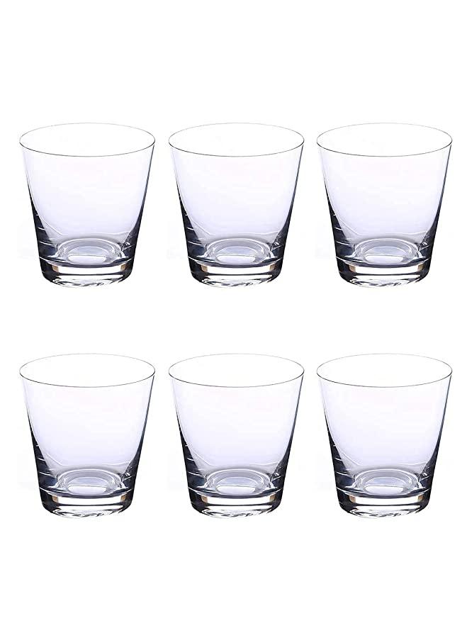 Whiskey Glass 330 ML Set of 6 Pcs | Bohemia Crystal Jive | Non Lead Crystal Glass | Whiskey Glass