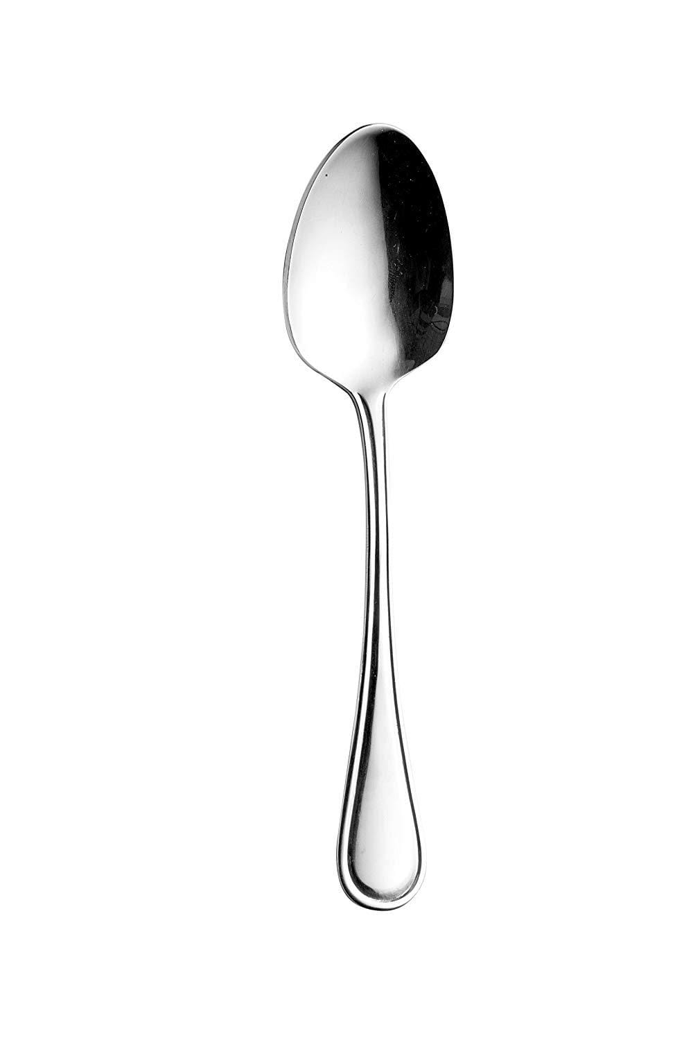 Sanjeev Kapoor Omega Stainless Steel Dessert Spoon Set, 6-Pieces, Silver | Cutlery Set