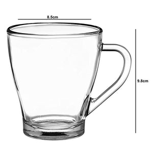 Coffee Glass Mug Set - Uniglass Hollywood 255 ML Set of 6 pcs | Coffee Mug