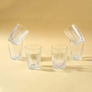 Uniglass Mont Blanc Imported Water and Juice Glass Set, 145ml Set of 6, Small