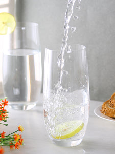 bohemia-crystal Club Tall Cocktail/Mocktail/Juice/Beer/Vodka Glass Set (Transparent, 350ml) - Set of 6