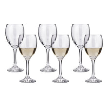 Load image into Gallery viewer, Smartserve Alex White Wine Glass Set (Transparent, 250ml) Set of 6