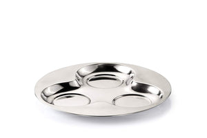 Sanjeev Kapoor Stainless Steel Bowl and Tray Set, 3 Bowl and 1 Tray | Serving Bowl