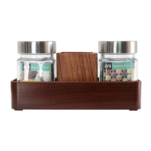 JVS Signature Series 2 Treo Jars (310ml) with 1 Cutlery Holder | Jars & Containers