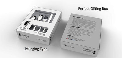 Sanjeev Kapoor Omega Stainless Steel Cutlery Set, 24-Pieces | Cutlery Set