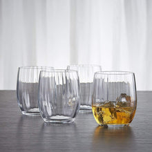 Load image into Gallery viewer, Bohemia Crystal waterfall Whiskey Glass Set, 300ml, Set of 6pcs, Transparent, Non Lead Crystal Glass | Whiskey Glass