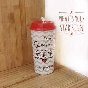 Stallion Zodiac Tumbler With Lid Multicolour - 475 ml - GEMINI | Chirpy Cups Sippers