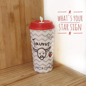 Stallion Zodiac Tumbler With Lid Multicolour - 475 ml - TAURUS | Chirpy Cups Sippers