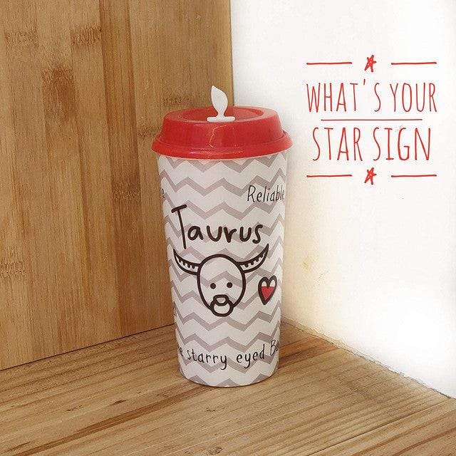 Stallion Zodiac Tumbler With Lid Multicolour - 475 ml - TAURUS | Chirpy Cups Sippers