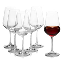 Load image into Gallery viewer, Bohemia Crystal Sandra Red Wine Glass Set, 450ml, Set of 6, Transparent
