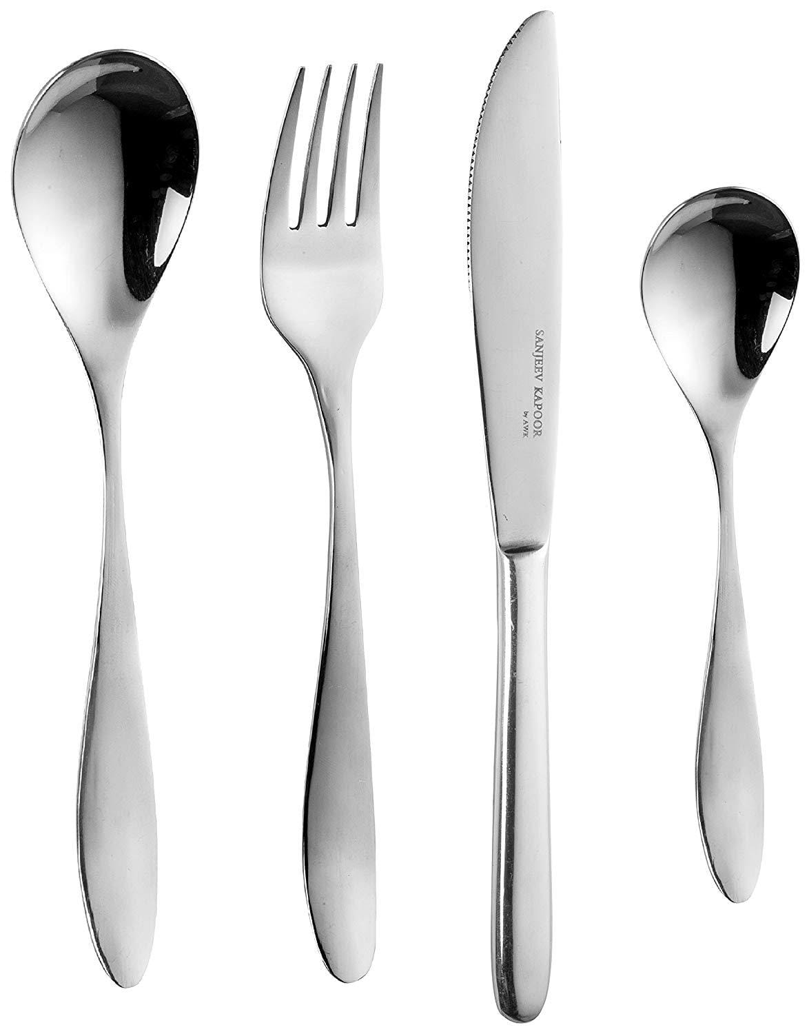 Sanjeev Kapoor Arc Stainless Steel Cutlery Set, 24-Pieces | Cutlery Set