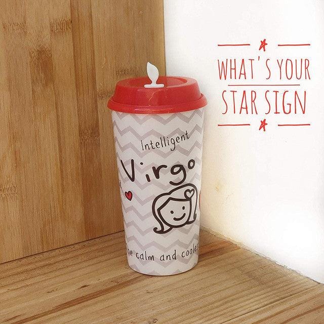 Stallion Zodiac Tumbler With Lid Multicolour - 475 ml - VIRGO | Chirpy Cups Sippers