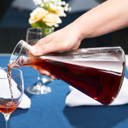 Sleek Beverage Container - Enhance your table setting with this Polish glass decanter.