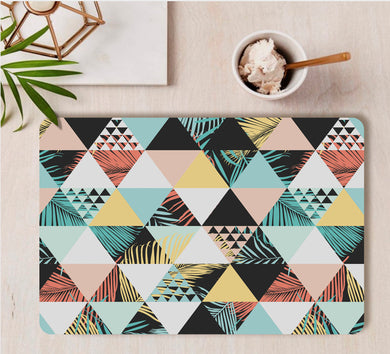 Smartserve Printed Rectangular MDF Wooden Placemats 11.5 x 17.5 Inch, D06