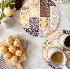 Smartserve Round Trivet Placemats 9 x 9 Inch, D26