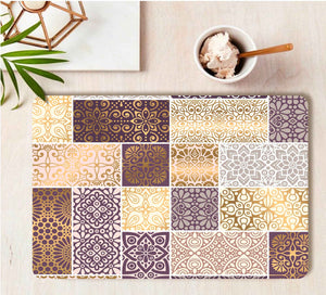 Smartserve Printed Rectangular MDF Wooden Placemats 11.5 x 17.5 Inch, D26
