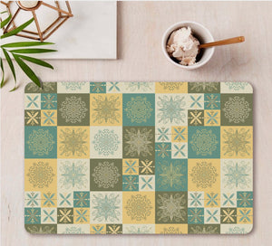 Smartserve Printed Rectangular MDF Wooden Placemats 11.5 x 17.5 Inch, D43