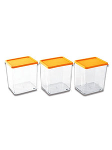 JVS Transparent Container 600 ml 3 Pcs | Kitchen Storage