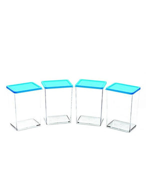 JVS Foodgrade 800 ml Containers blue 4 Pcs | Kitchen Storage