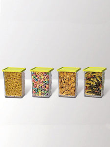 JVS Foodgrade 800 ml Containers green 4 Pcs | Kitchen Storage