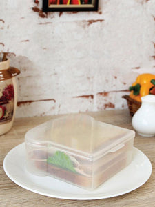 JVS Sandwich Box Transparent set of 4 Pcs | Kitchen Storage