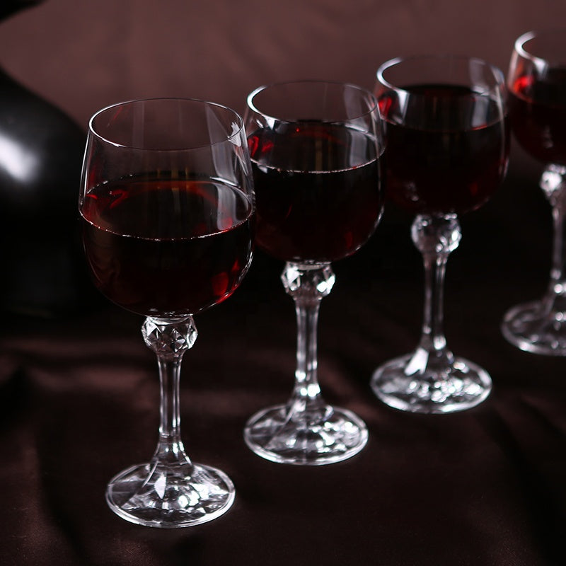 bohemia-crystal Julia White Wine Glass Set, 190ml, Set of 6, Transparent