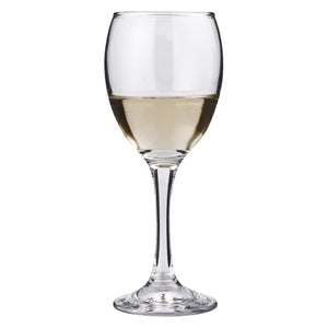 Smartserve Alex White Wine Glass Set (Transparent, 250ml) Set of 6