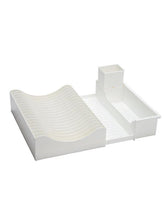 Load image into Gallery viewer, JVS Waves Extendable Dish Drainer - White | Kitchen Storage