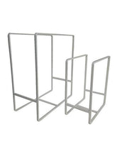 Load image into Gallery viewer, JVS Steel Plate Rack Set of 2 White | Kitchen Storage