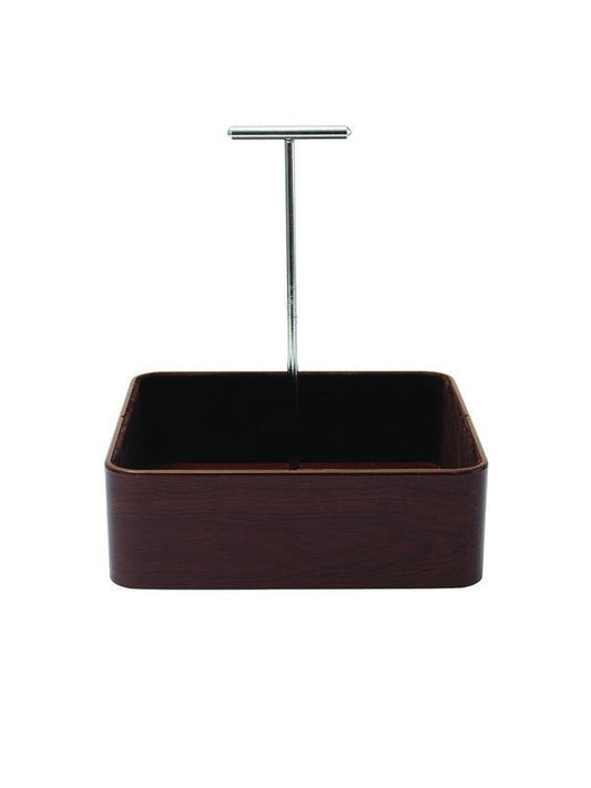 JVS Mini Organiser Square Walnut | Tableware